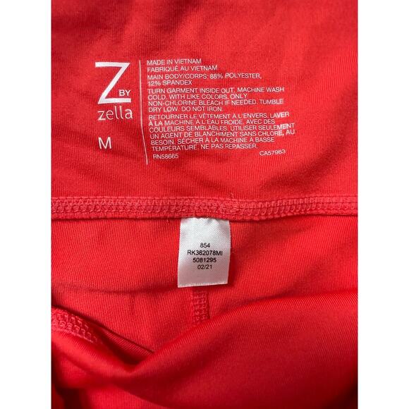 Zella Orange athletic leggings workout size medium womens - Picture 5 of 6